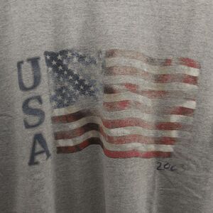 2003 Vintage American USA Flag Sonoma Jeans Company Gray T Shirt Mens Large
